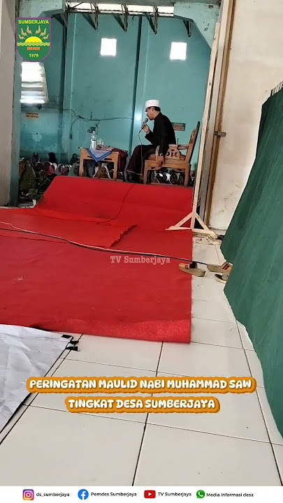 Peringatan Maulid Nabi tingkat desa Sumberjaya