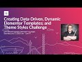 Creating datadriven dynamic elementor templates
