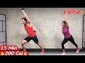 15 Minute Standing Abs Workout - 15 Min Abs & Standing Cardio - Standing Ab Workout for Women & Men