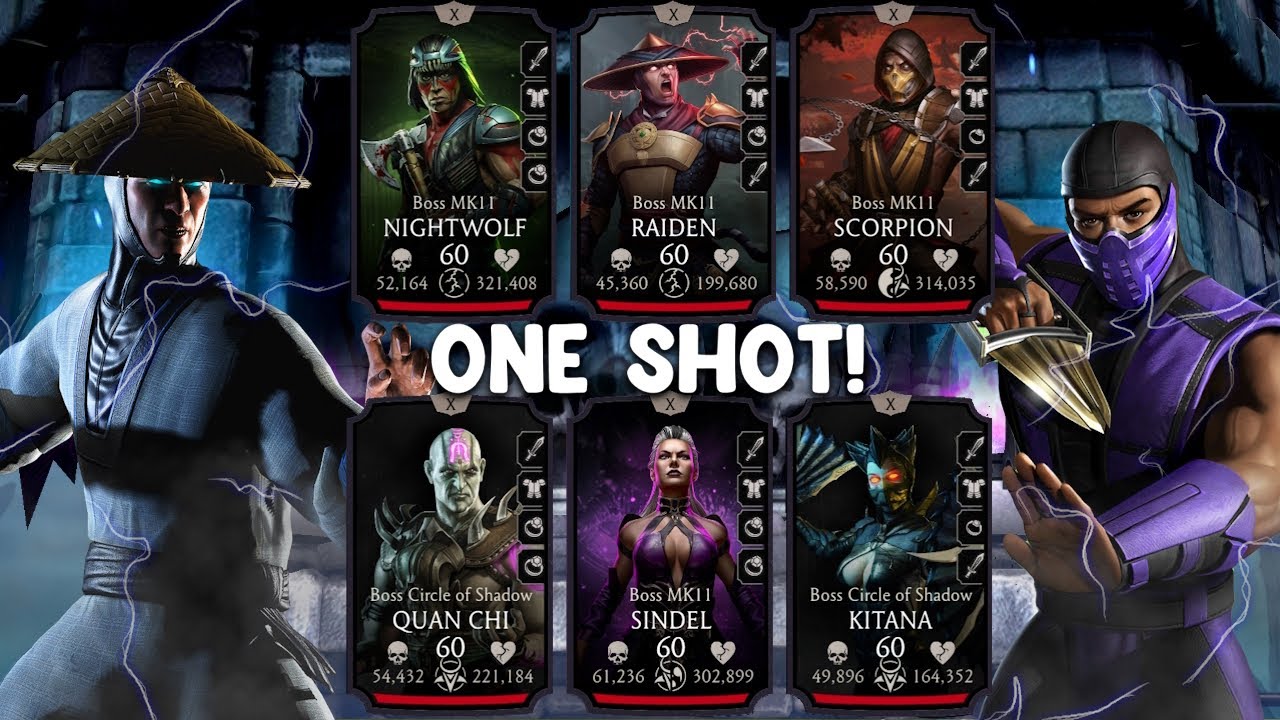 Klassic Team Soak VS Earthrealm Tower Final Boss 200 + Dark Queen Final Boss 200 one shot| MK Mobile