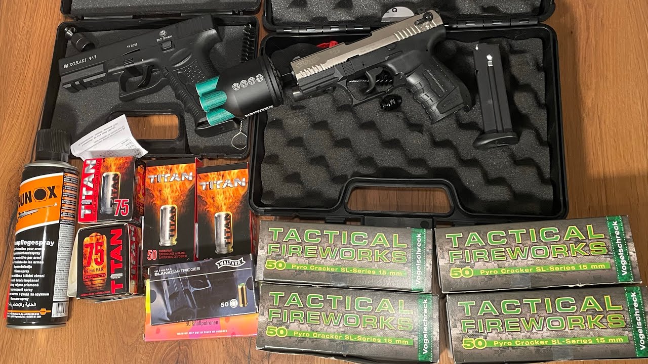 Mein Einkauf im WAFFENLADEN 600€ Schreckschuss Waffen | Zoraki 917, Walter P22