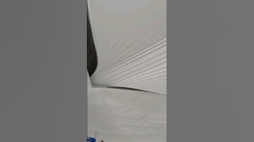 stretch ceiling installation #diyceiling #strechceiling