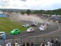 clio cup 1st lap crash at croft circuit 14/6/09