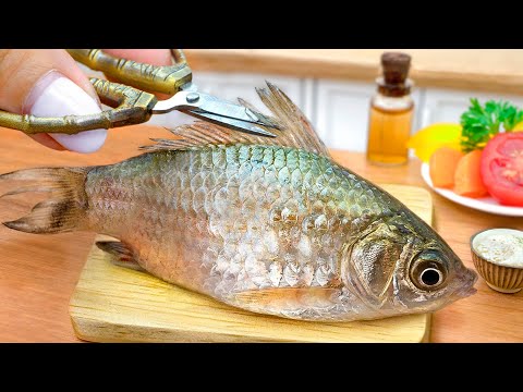 Easy,  Simple Catch and Cook Fish Burrito in Miniature Kitchen with Mini Yummy (ASMR)