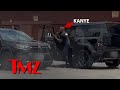 Kanye West Yells at Paparazzi as He, 