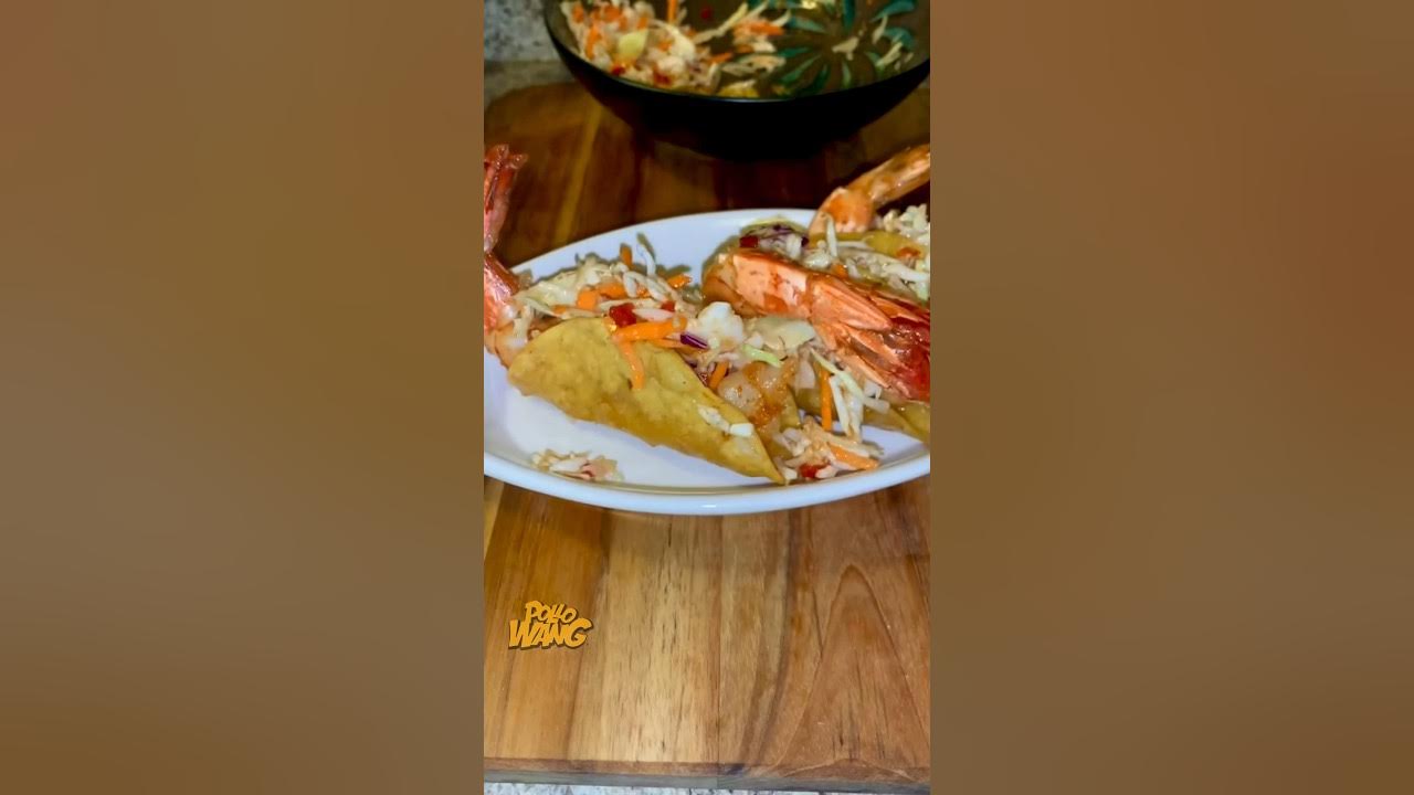 Watch Full Video on Pollo Wang page. Mammah! I made a Creamy Crab, Shrimp  Spinach Potato. #PolloWang 