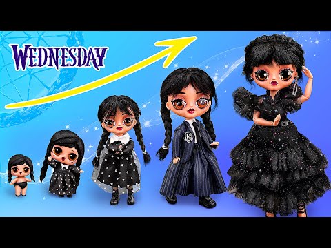 Wednesday Addams! 30 DIYs for LOL OMG