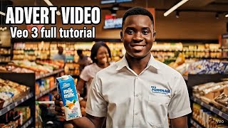 How To Use Google VEO 3 To Create Realistic AI Advert Video | Free VEO 3 Tutorial