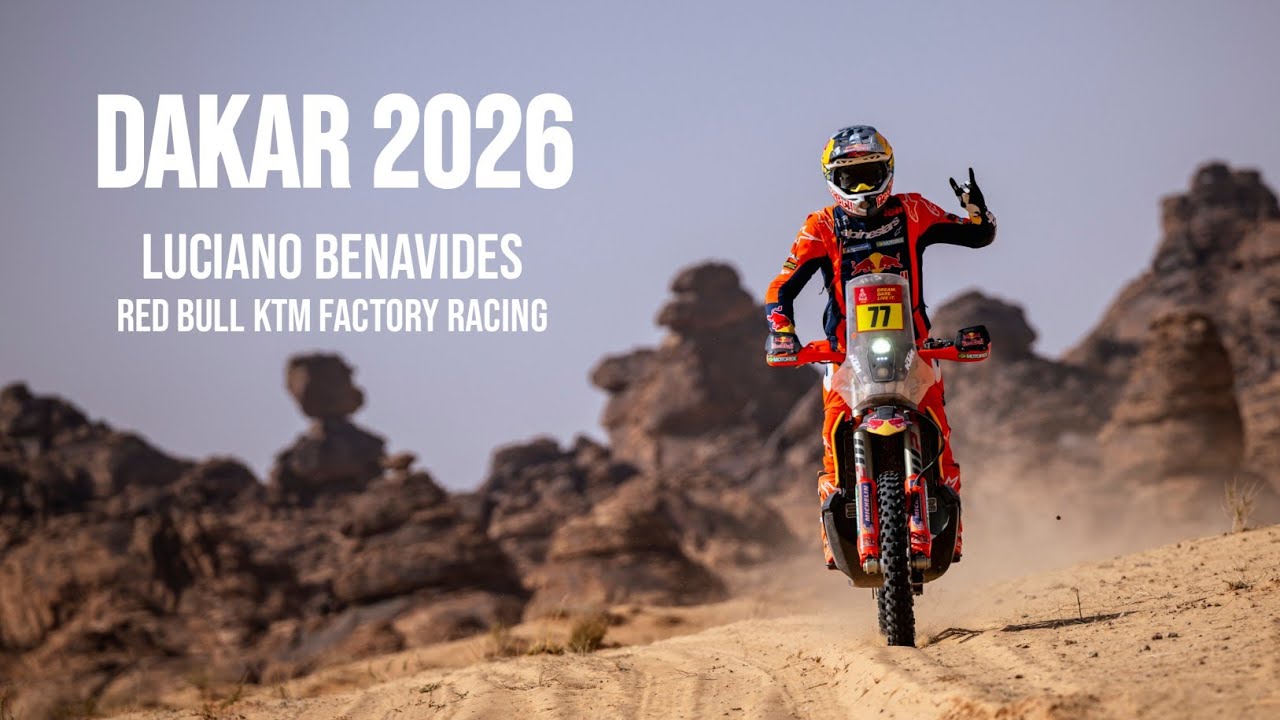 Luciano Benavides at the Dakar Rally 2026 — Red Bull KTM Factory Racing
