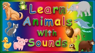 Learn Animals For Children With Sounds | Abc Baby Songs - Animal Kids