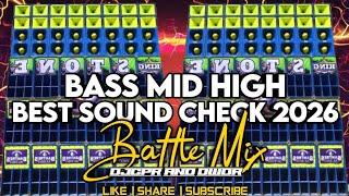 Bass Mid High Best Sound Check 2026 Battle Mix  Djcpr And Dwdr Remix
