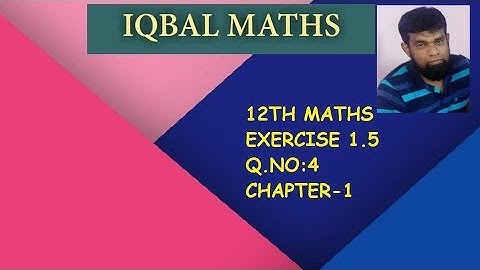 TN 12TH STD MATHS EXERCISE 1.5 Q.NO.4 CHAPTER-1 APPLICATIONS OF MATRICES AND DETERMINANTS