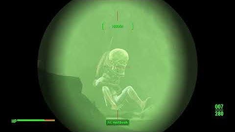 Fallout4  UFO Crash Site Alien Encounter