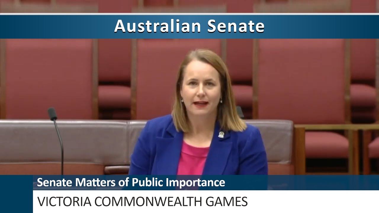 Senate Matters of Public Importance - Victoria Commonwealth Games