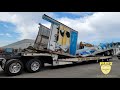 Lifting and transporting a destroyed trailer