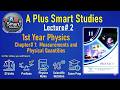 Class 11 Physics | Measurements and Physical Quantities | SI Units & Prefixes | Chapter 1 Lecture 2