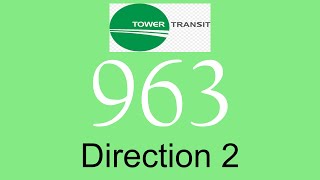 Tower Transit Trunk Service 963 Hyperlapse (Direction 2) / SMB8037C