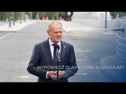 Donald Tusk: Wypowiedź dla mediów, Głuchołazy, 27.07.2026