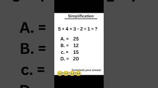 Math Test 🔥 || comment your answer....... #mathsquestion #youtubeshorts #trendingshorts #viralvideo