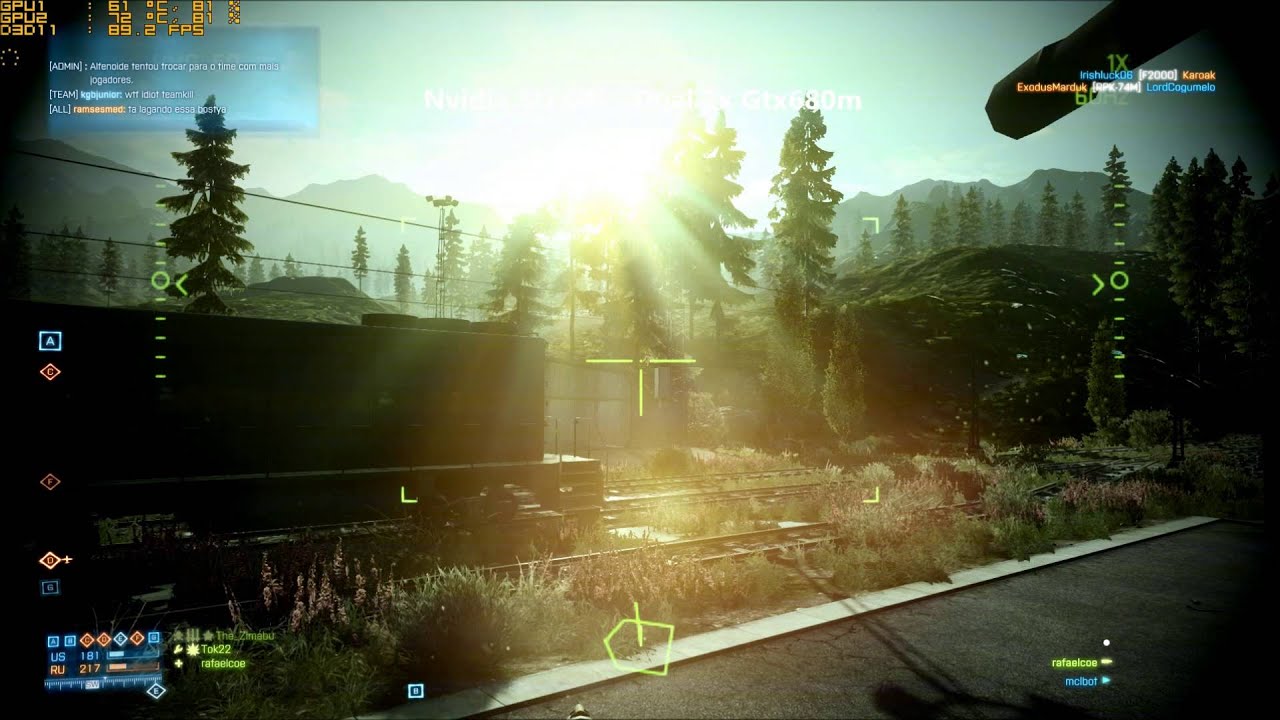 Avell FullRange G1743 notebook (Clevo P370EM) Nvidia SLi Gtx680m - BF3 FULL HD Ultra