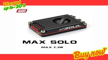RUSH TANK MAX SOLO VTX 2.5W High Power VTX 48CH Video Transmitter with CNC shell for RC FP