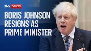 Reaction as Boris Johnson resigns as prime minister