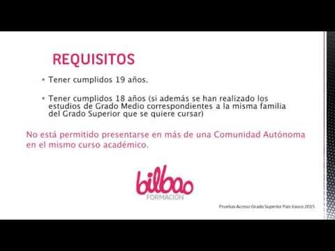 Pruebas acceso grado