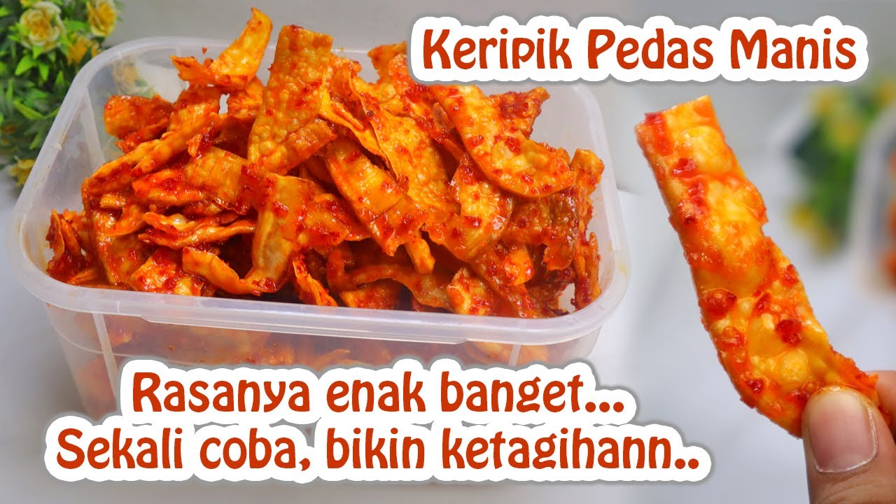 BUATNYA SUPER SIMPLE, RASANYA ENAK BANGET !! IDE BISNIS KERIPIK SINGKONG PEDAS MANIS