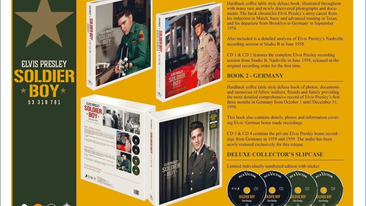 Quick look at the new FTD Set Elvis Presley Soldier Boy book and 