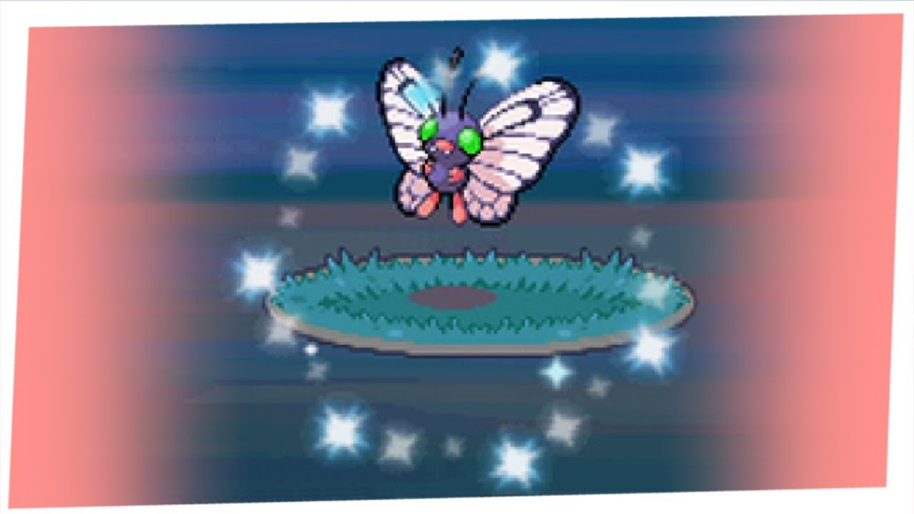 Live Shiny 5 Butterfree after 3,830 REs in HeartGold's Bug Catching
