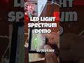 LED Light Spectrum | Diffraction Grating Physics Demo #shorts #viral #PhysicsShorts #optics