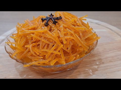 طرز تهیه مربای پوست پرتقال خوش عطرترین وخوشمزه ترین مربای پوست پرتقال مجلسی جهان بدون تلخی