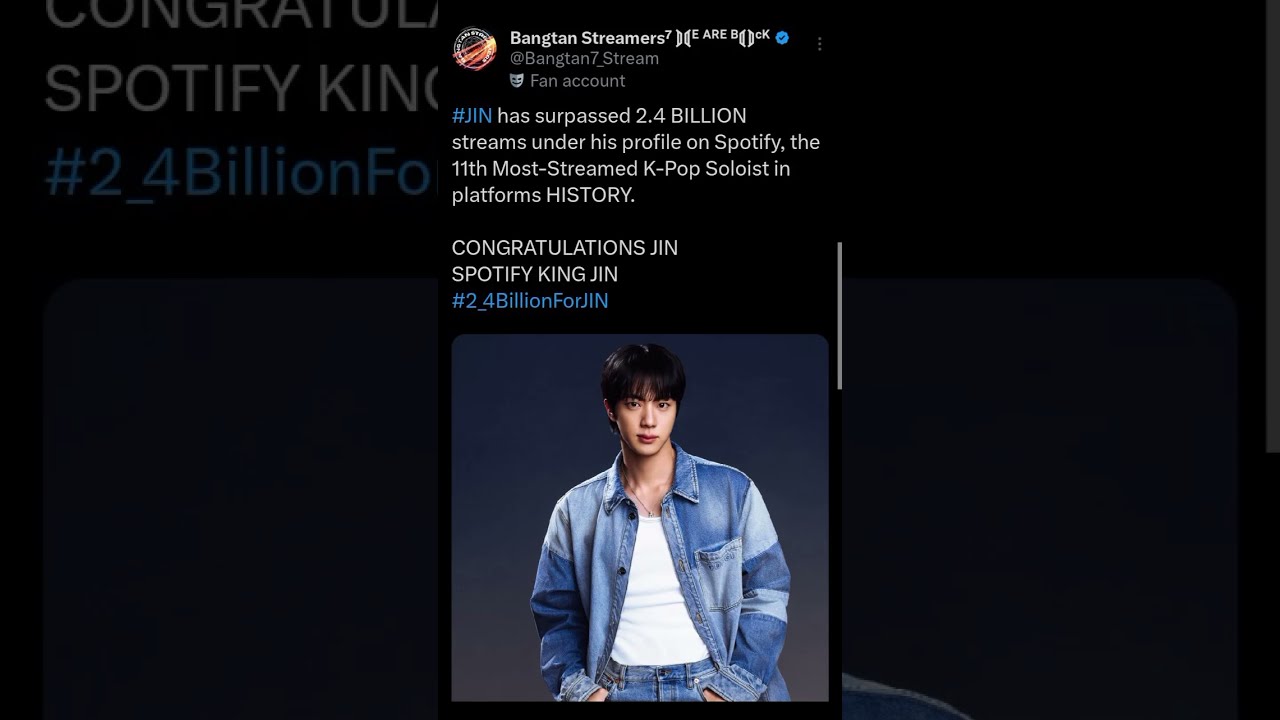 CONGRATULATIONS JIN #loser #kimseokjin #jin #silvervoiceofkpop #wwh #fyp #viralshort #shorts