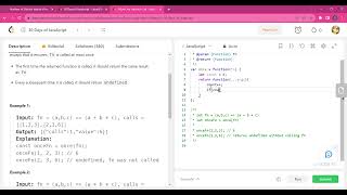 Famous Allow One Function Call   LeetCode   Javascript 30 Days Net Worth