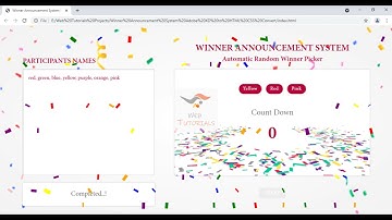 Automatic Random Winner Picker | Winner Announcement System [Demo]