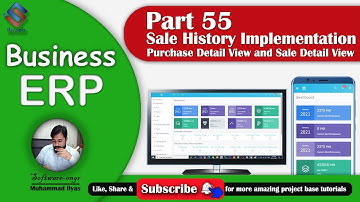 Business ERP Part 55 Sale History Implementation, Purchase Detail and Sale Detail in ASP.NET MVC