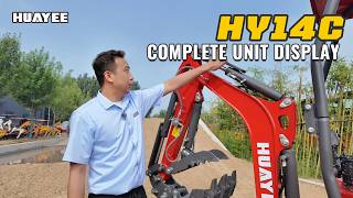 HUAYEE HY14C Mini Excavator Full Review | Briggs & Stratton Power, Hydraulic Thumb & More!