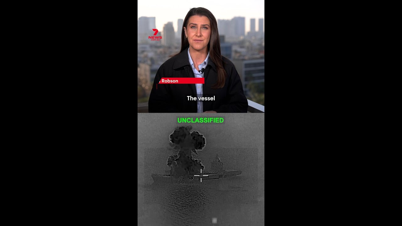 Moment US strikes Iranian drone carrier