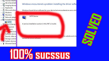 a service installation section in this this INf  is invalid | solution | problem  solved