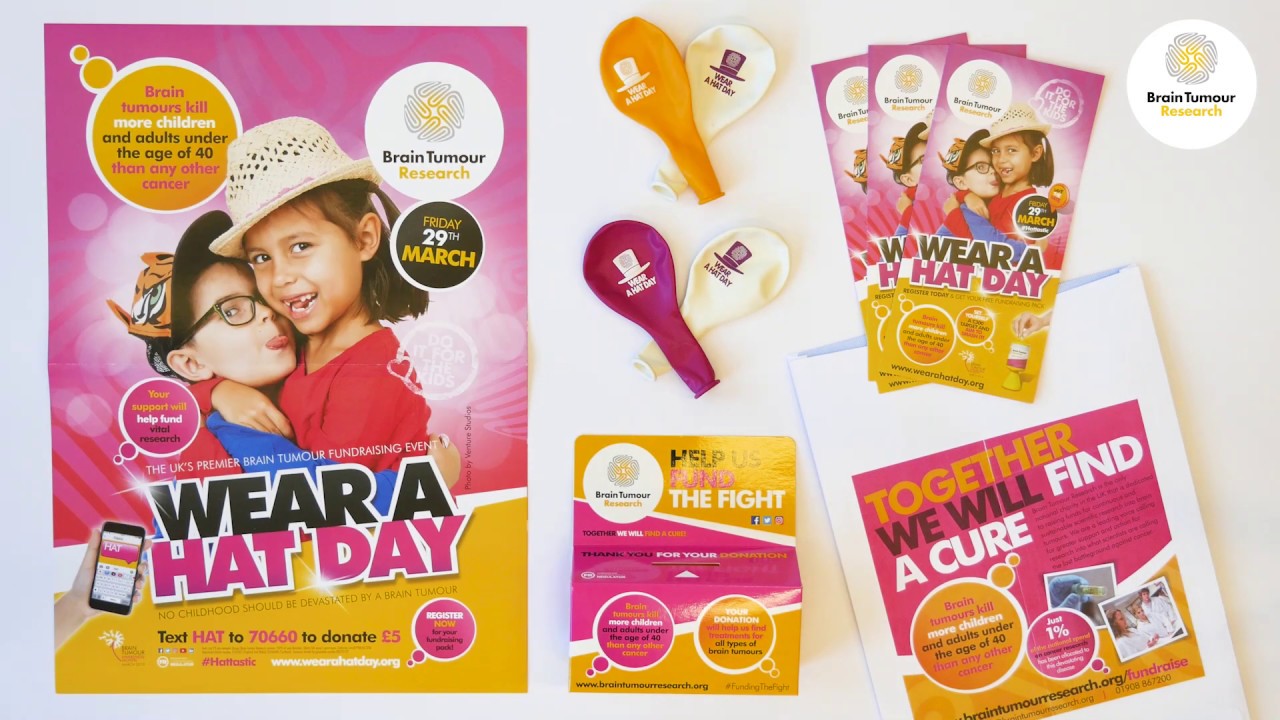Get Your FREE Fundraising Pack! | Wear A Hat Day 2019 | Brain Tumour Research 