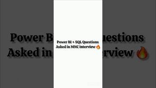 Save this for your next Data Analyst / Power BI interview.#PowerBI #SQL #DataAnalyst #InterviewPrep