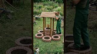 Dont Throw Away Old Tires Diy Garden Wishing Well Planter