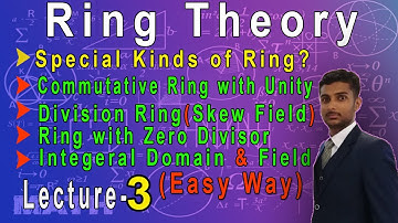 Kinds of Ring | Commutative Ring with Unity | Division Ring | Zero Divisor | Integral Domain | 2-b