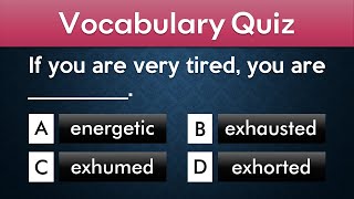 English Vocabulary Quiz | Intermediate Level (B1 - B2)