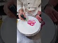 Tutorial on making plate decorations with jam in a large circleOriginal by Master Frequency#draw