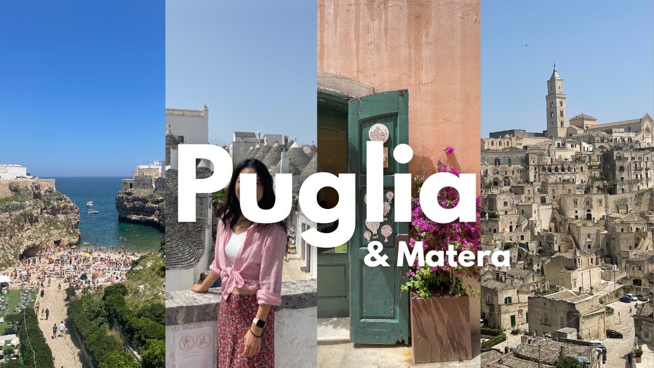 Italy Puglia summer vlog | days in Locorotondo, Alberobello, Mare di Polignano, Matera and Bari