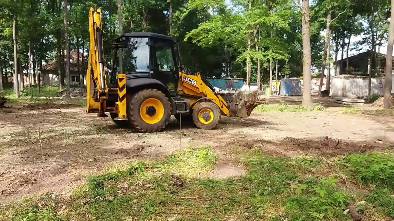 Работа экскаватора JCB - 3CX \" тройка\" - YouTube