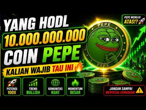 YANG PUNYA 10.000.000 COIN PEPE,KALIAN WAJIB TAU INI😁