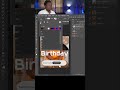 Create one  text for both foreground and background in adobe photoshop. #Shorts