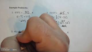 Unit 2 Lesson 4 Part 2 Video 2-Temperature Conversions
